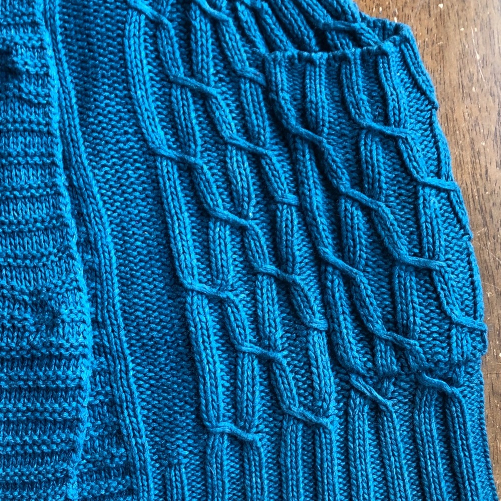 NWT Motto Crochet Sleeveless Teal Vest Size Small - Picture 5 of 8